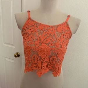 Alice+Olivia lace crop top